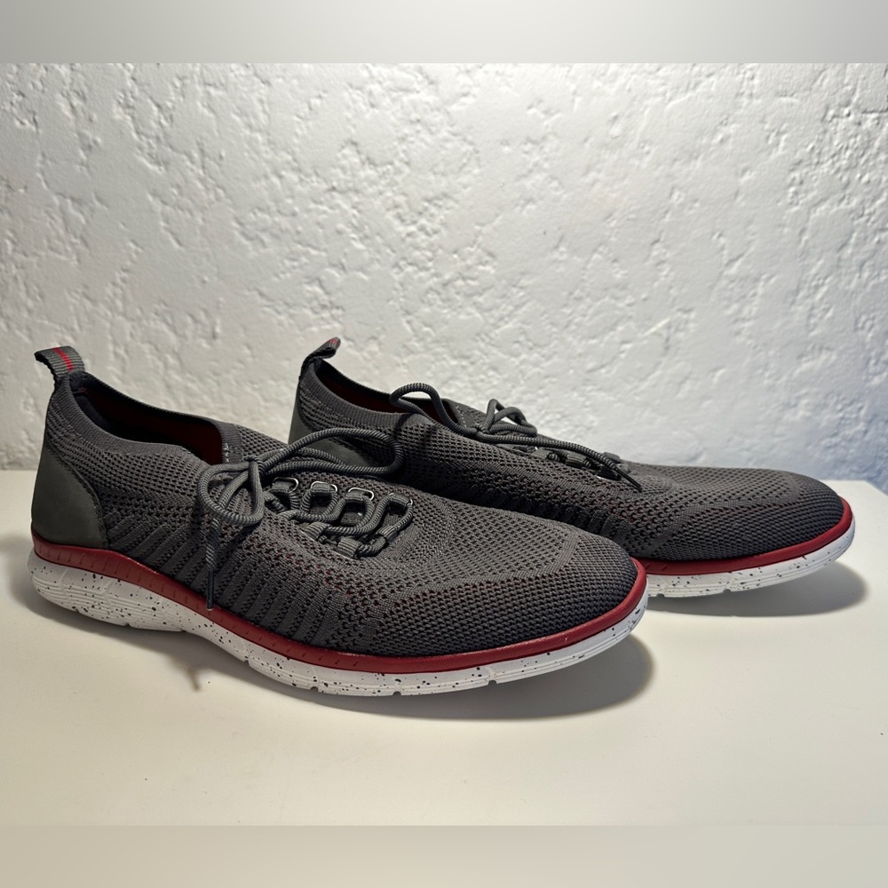 Johnston & Murphy Grey Acklen Knit Sneaker